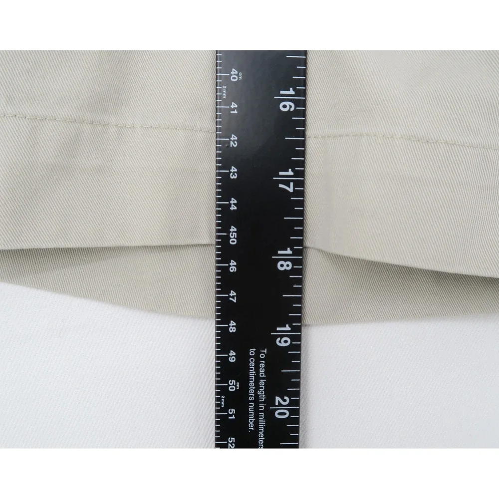 Polo‎ Ralph Lauren Mens Khaki Chino Shorts Size 36 Tan Cotton Twill Flat Front